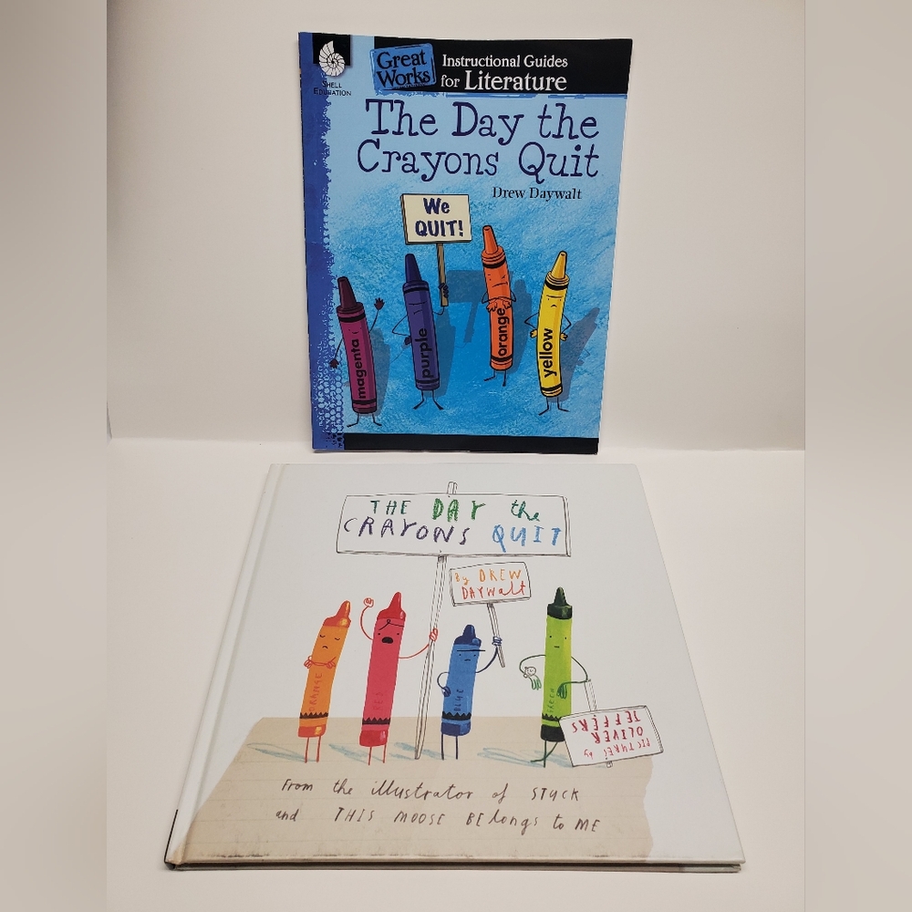 The Day the Crayons Quit Hard Cover Drew Daywalt & Literature Guide